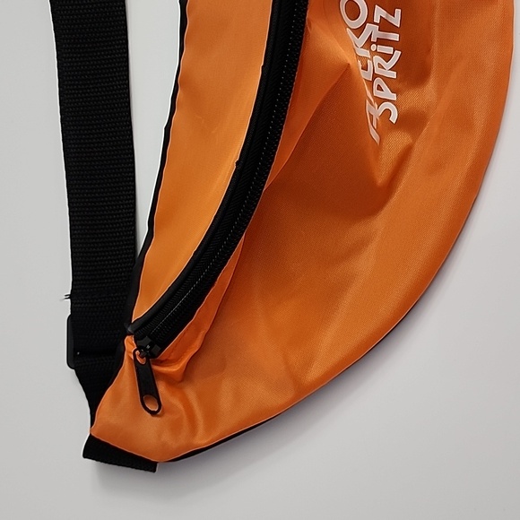 Aperol Spritz Black Orange Fanny Pack Belt Bag NWOT - Picture 3 of 7